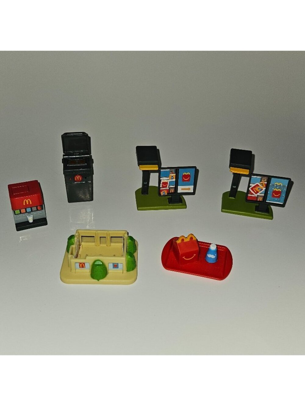 Lil McDonald's Restaurant Toy Lot Fountain Drink Grill Meal Tray Drive Thru READ